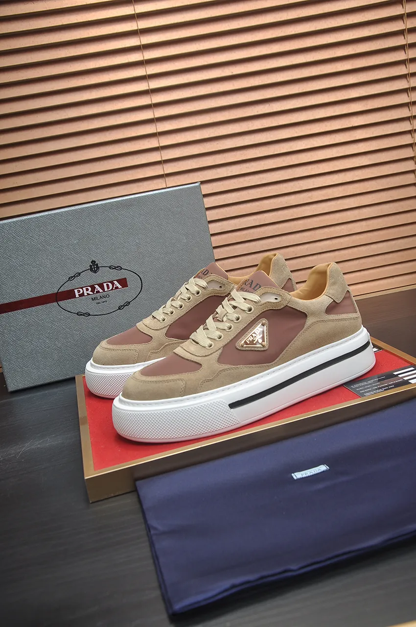Men's shoes 💰580💶【PRADA】Top original, new season, high quality original goods, top imported calfskin with original imported glue, imported cowhide inside with original cowhide feet, original outsole! Quality guaranteed! Code 38-45 (45 customized)